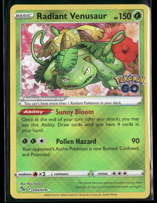 Pokemon GO Radiant Venusaur #004/078