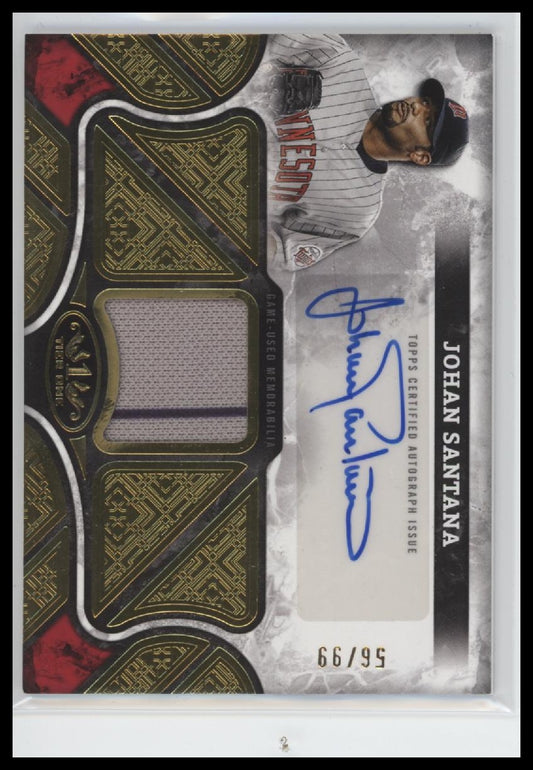 2025 Topps Tier One Tier One Autographed Relics Johan Santana #AT1R-JS /99