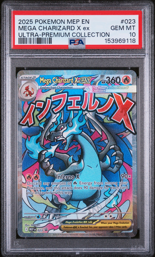 Black Star Promo Ultra-Premium Collection Mega Charizard X Ex 10 PSA #023