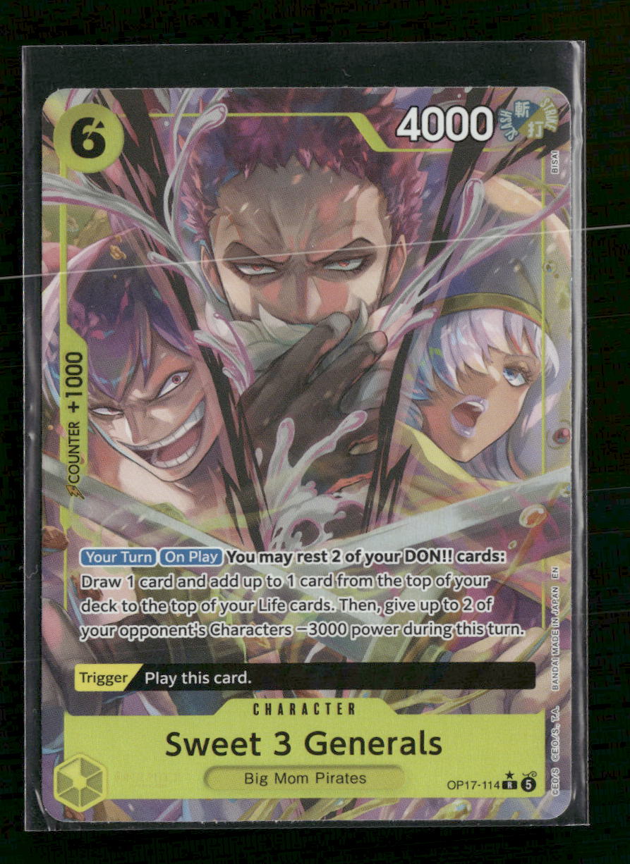 The World's Strongest Warriors Sweet 3 Generals (Alternate Art) #OP17-114