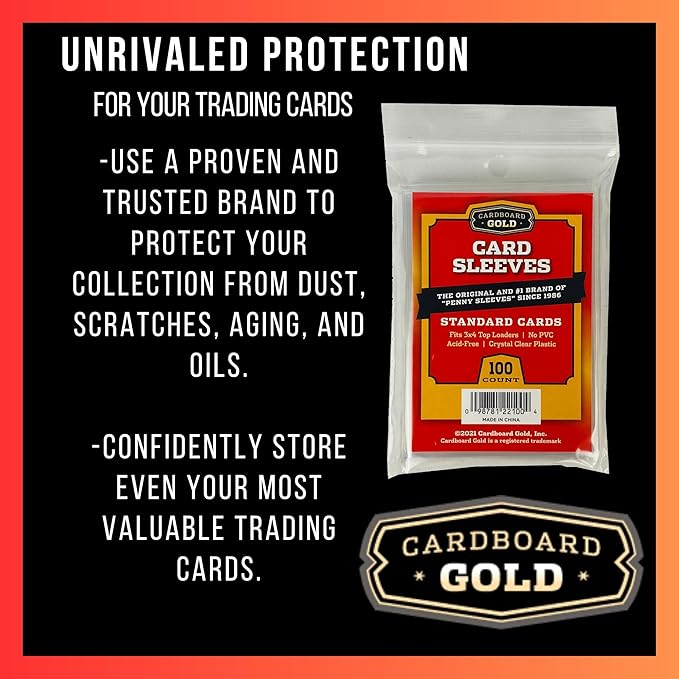 Cardboard Gold Penny Sleeves 100 ct