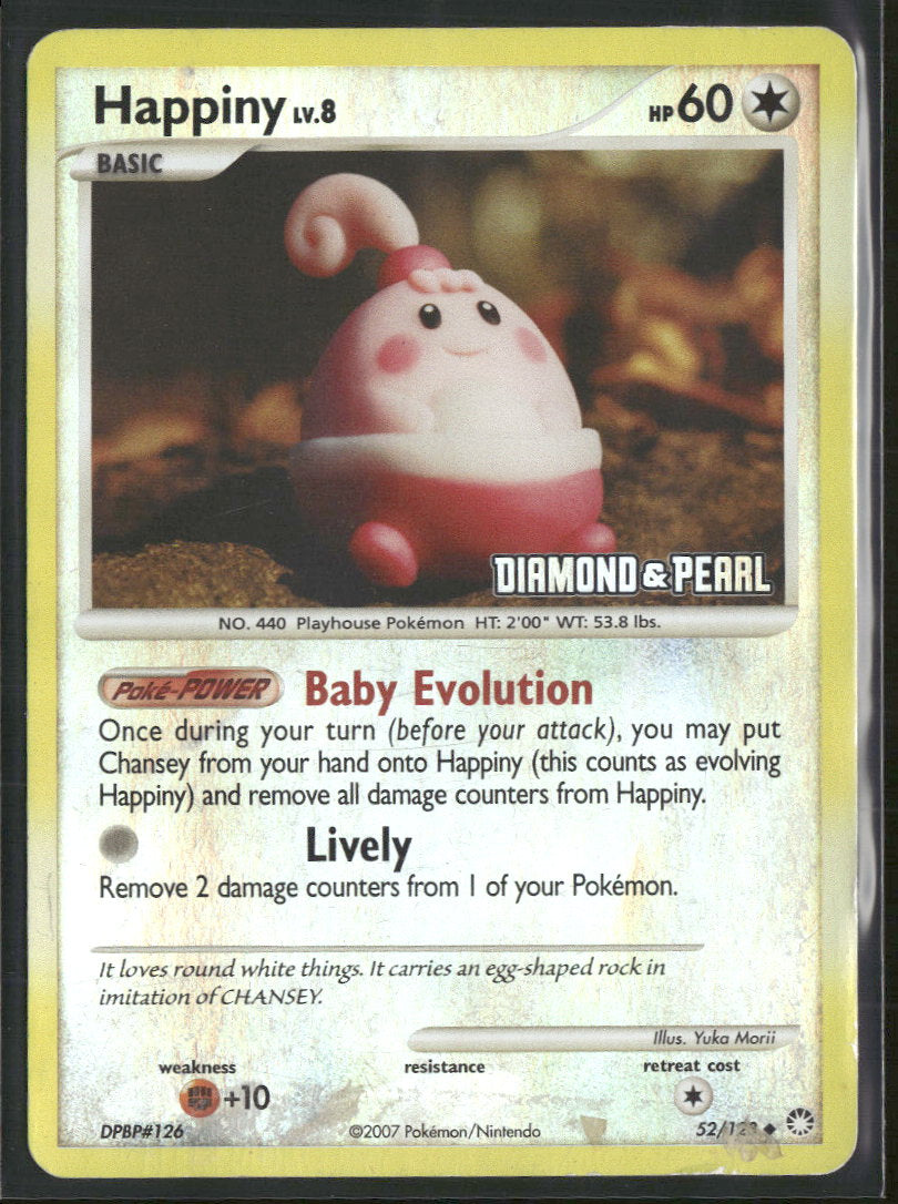 Burger King Promos Happiny #052/123 (Damaged)
