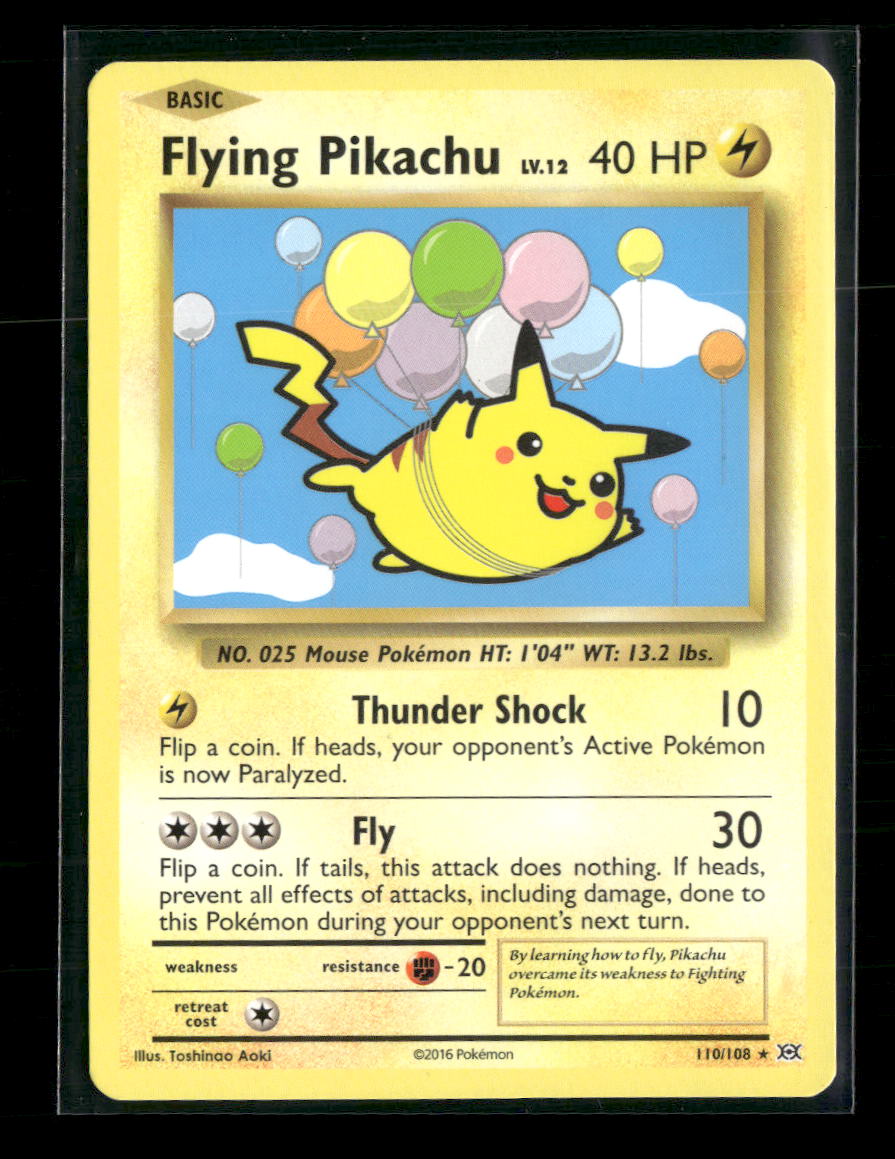 XY - Evolutions Flying Pikachu #110/108