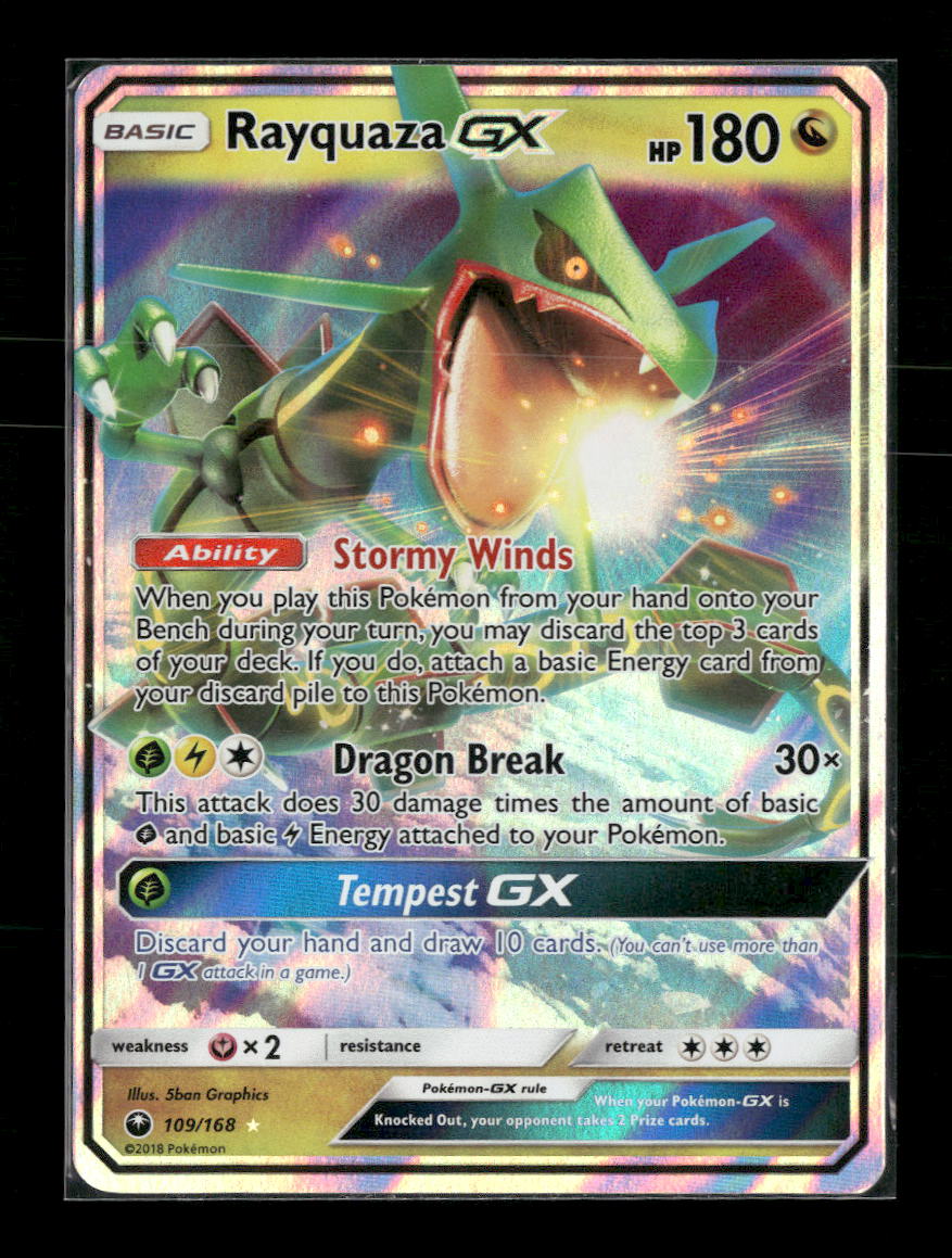 SM - Celestial Storm Rayquaza GX #109/168