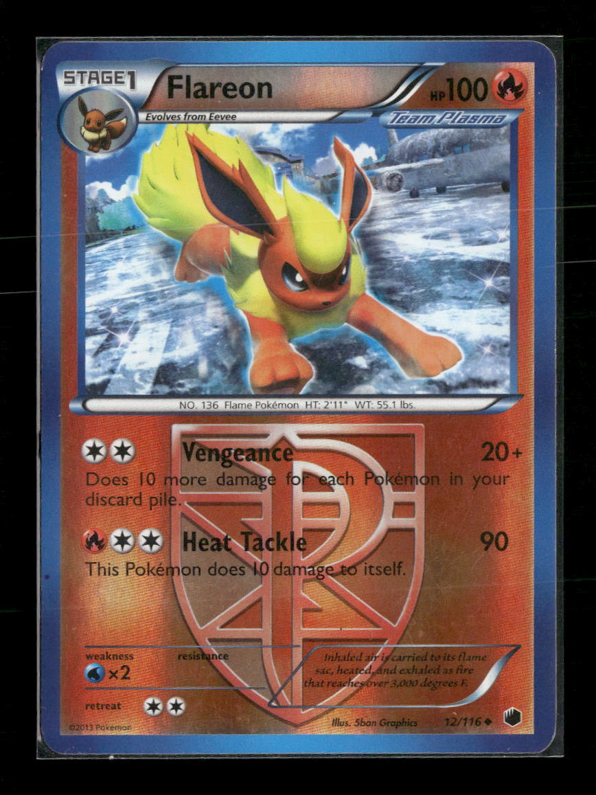 Plasma Freeze Flareon (Team Plasma) #12/116