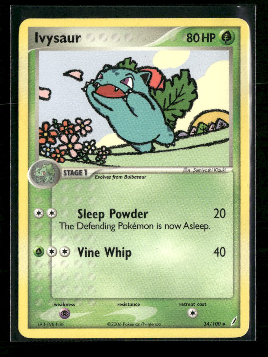 EX Crystal Guardians Ivysaur #34/100