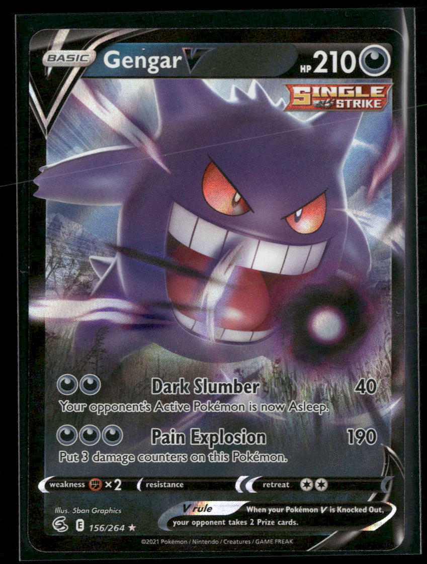 SWSH08: Fusion Strike Gengar V #156/264