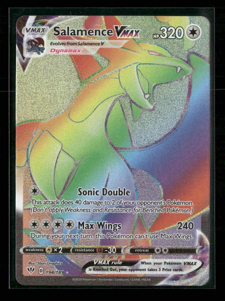 SWSH03: Darkness Ablaze Salamence VMAX (Secret) #194/189