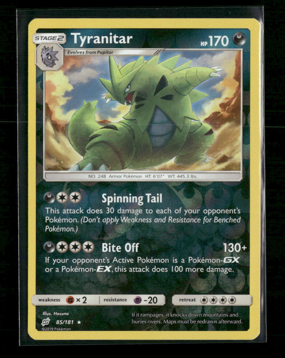 SM - Team Up Tyranitar Reverse Holo #85/181