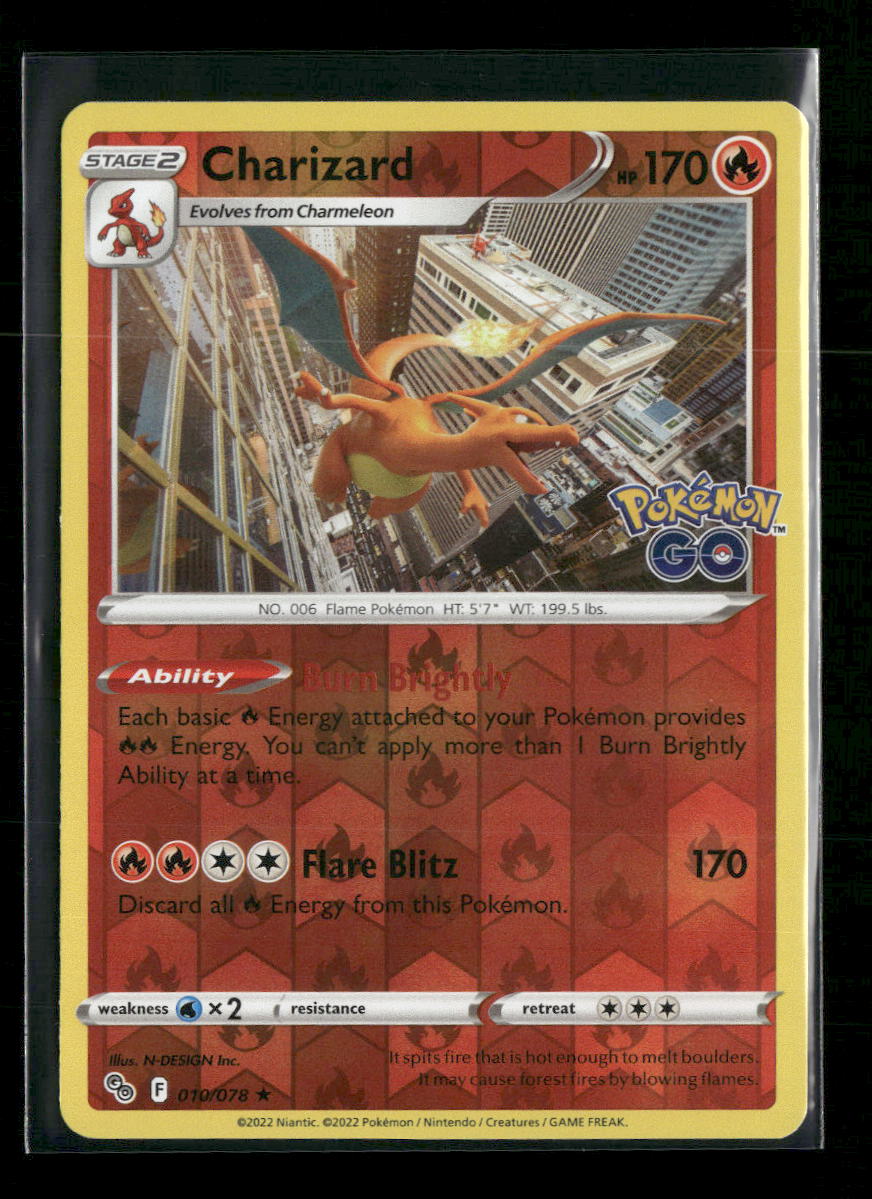 Pokemon GO Charizard Reverse Holo #010/078