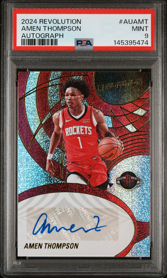 2024 Panini Revolution Autographs Amen Thompson 9 PSA #AUAMT