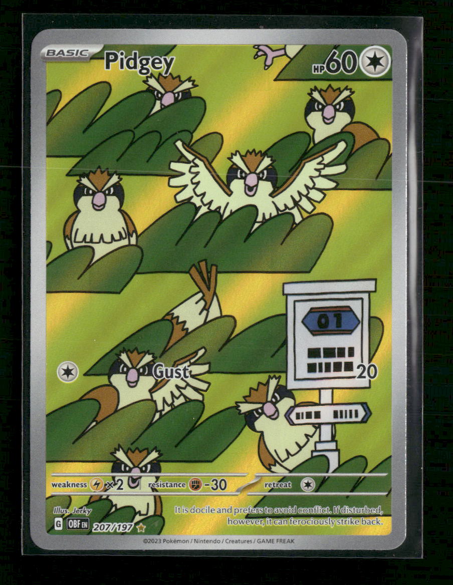 SV03: Obsidian Flames Pidgey #207/197
