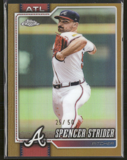 2026 Topps Chrome Gold Refractors Spencer Strider #/50 #110