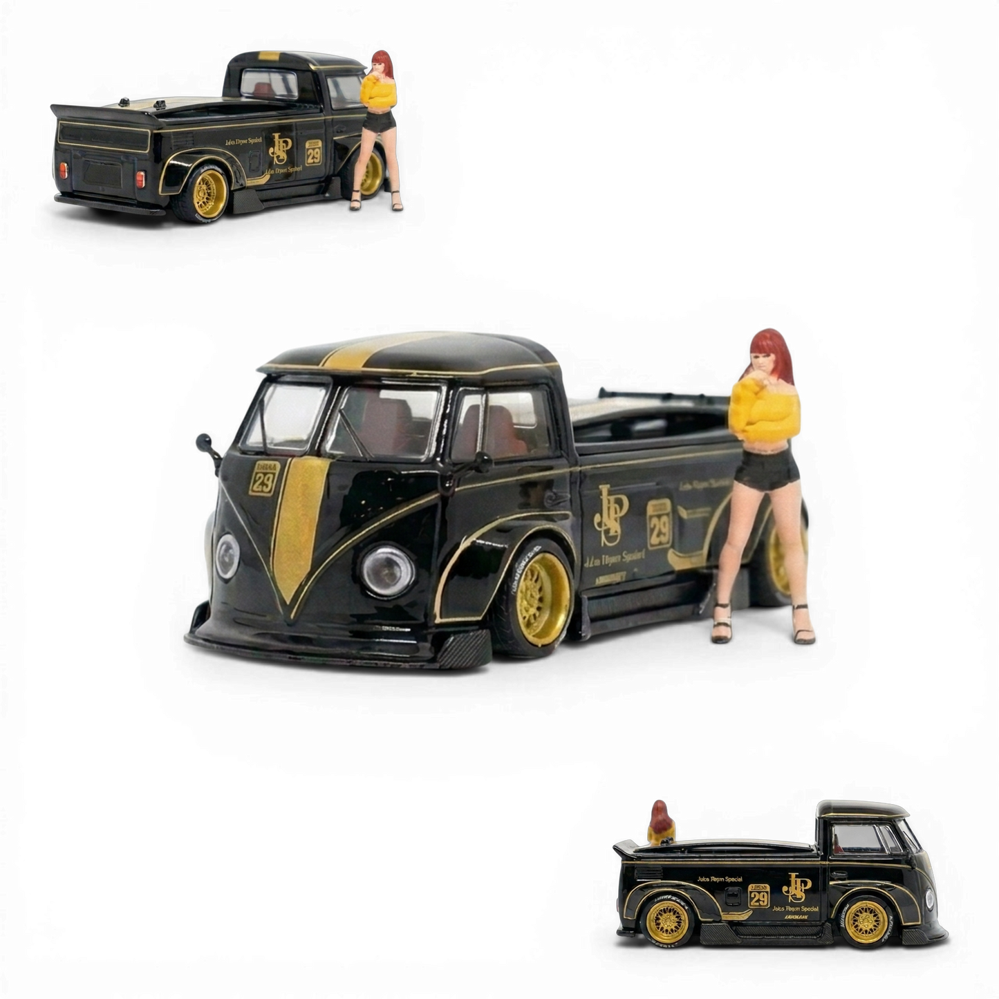 TPC Volkswagen T1 Pick Up JPS with Surfboards 1:64