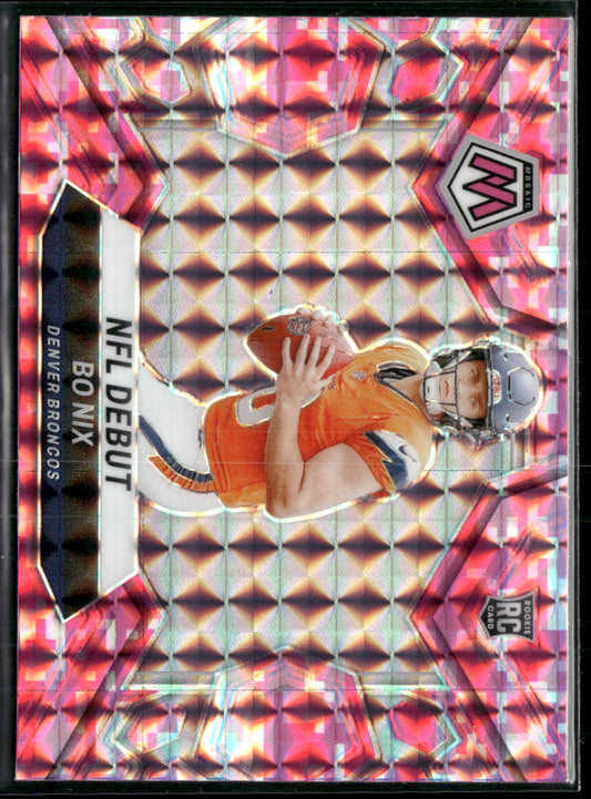 2024 Panini Mosaic Mosaic Camo Pink Bo Nix #271