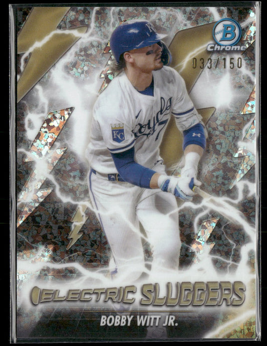 2026 Bowman Electric Slugger Mini-Diamond Refractors Bobby Witt Jr. /150