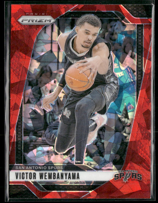 2024-25 Panini Prizm Prizms Red Ice Victor Wembanyama #172