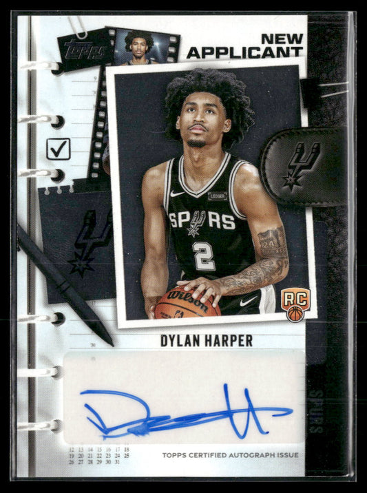 2025-26 Topps New Applicants Autographs Dylan Harper AU #NA-DH