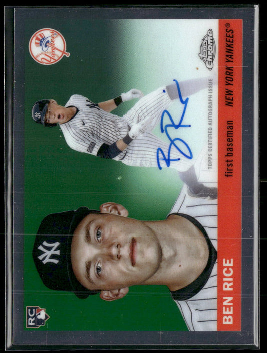 2025 Topps Chrome Platinum Refractors Ben Rice RC #311