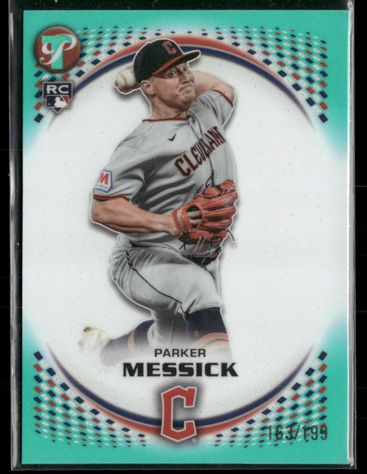 2026 Topps Pristine Aqua Refractor Parker Messick RC #/199 #56