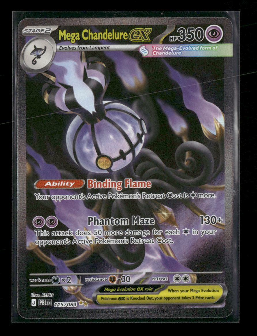 ME05: Pitch Black Mega Chandelure ex #115/084