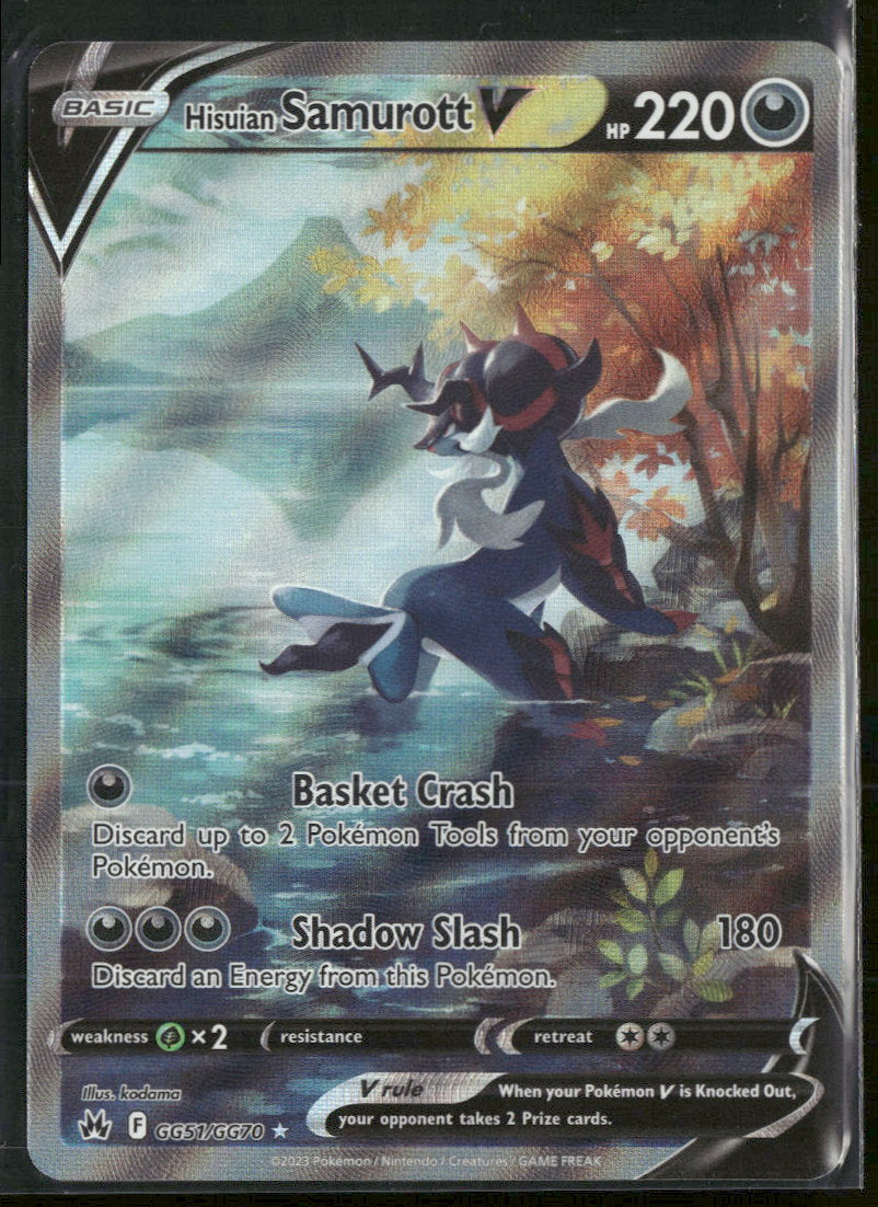 SWSH: Crown Zenith: Galarian Gallery Hisuian Samurott V #GG51/GG70