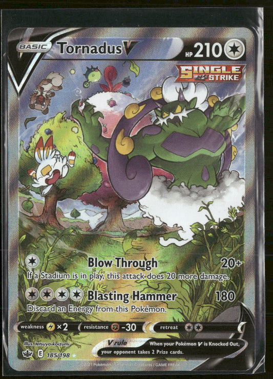 SWSH06: Chilling Reign Tornadus V (Alternate Full Art) #185/198