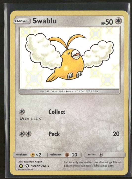 Hidden Fates: Shiny Vault Swablu #SV42/SV94