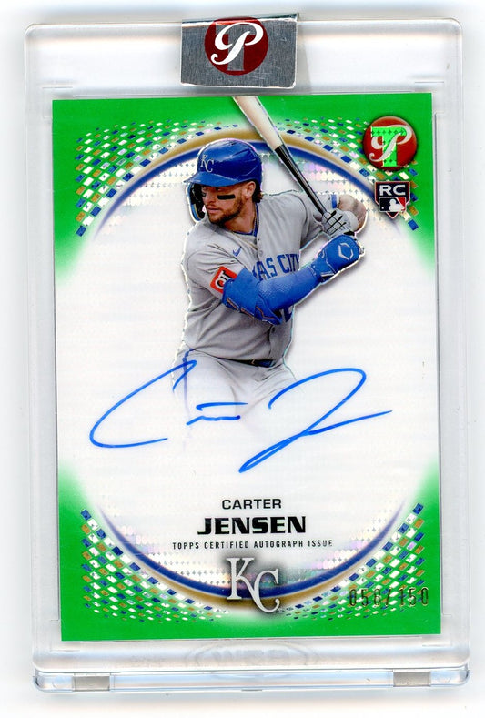 2026 Topps Pristin Encased Autographs Green Refractor Carter Jensen #/150 #PA-CJ