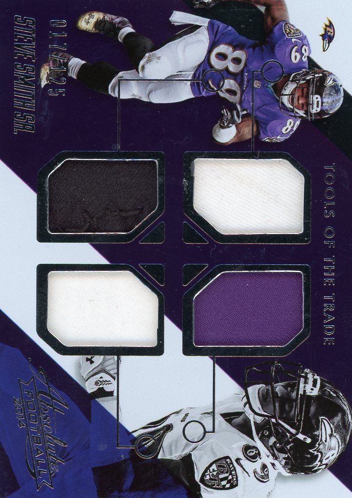 2014 Panini Absolute Tools of the Trade Quad Jersey Steve Smith #/125 #TT-SS