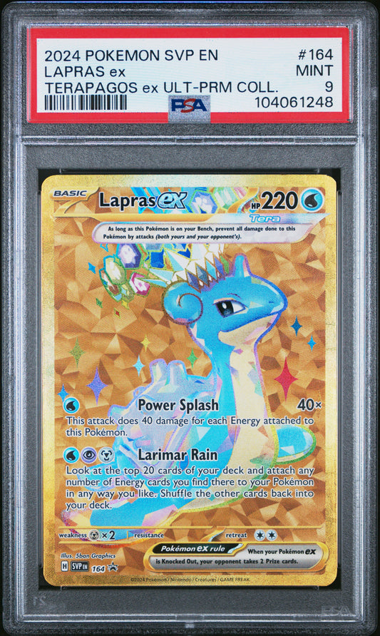 U2024 Pokemon Svp En-Sv Black Star Promo UPC Lapras Ex 9 PSA #164