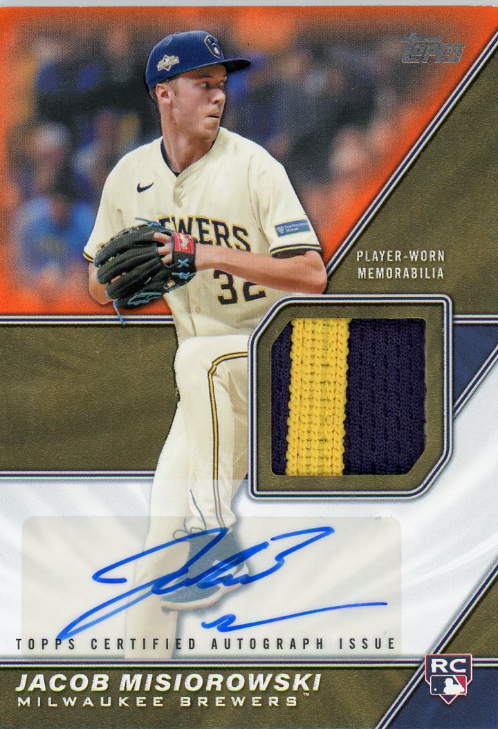 2026 Topps Major League Materials Relics Orange Jacob Misiorowski #/25 #MLM2-JMI
