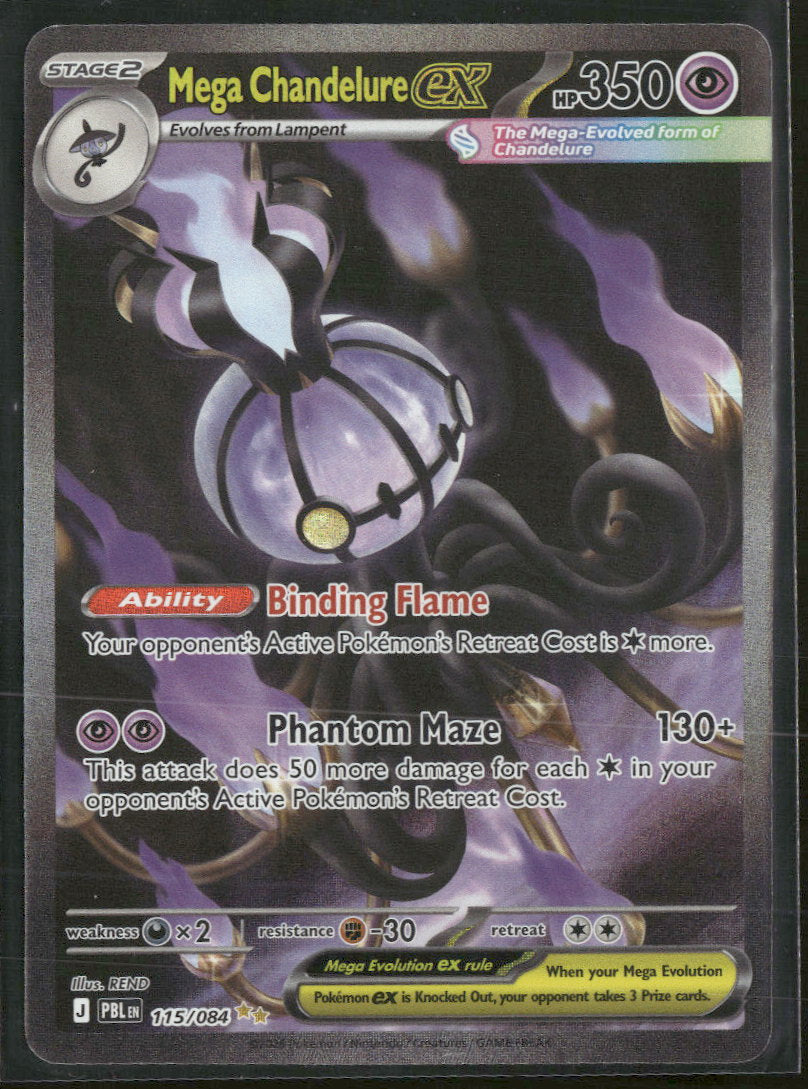 ME05: Pitch Black Mega Chandelure ex #115/084