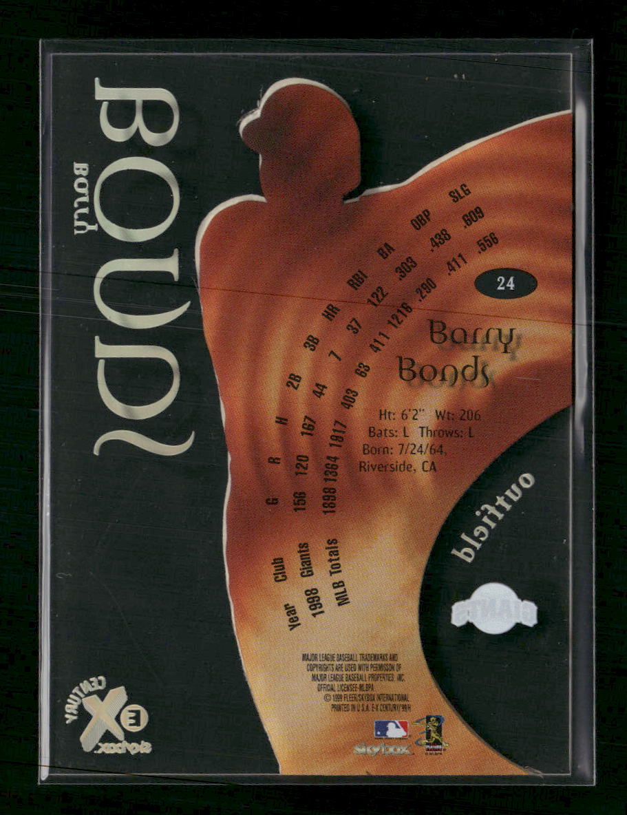 1999 SkyBox E-X Century Barry Bonds #24