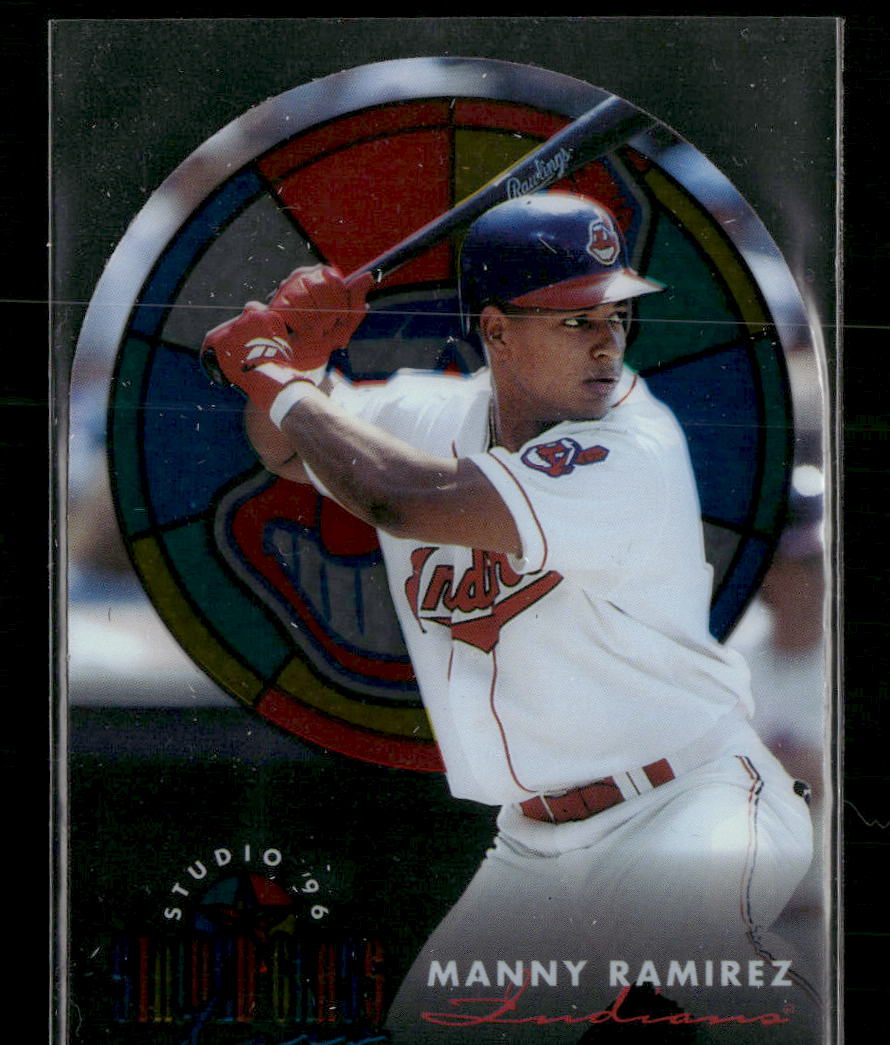 1996 Studio Stained Glass Stars Manny Ramirez #11