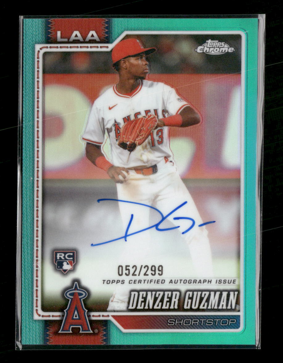 2026 Topps Chrome Auto Teal Refractors Denzer Guzman #/299 #RA-DG