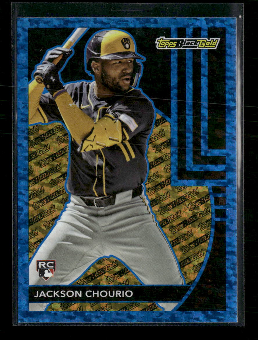 2024 Topps Update Topps Black Gold Blue Jackson Chourio #BG-25