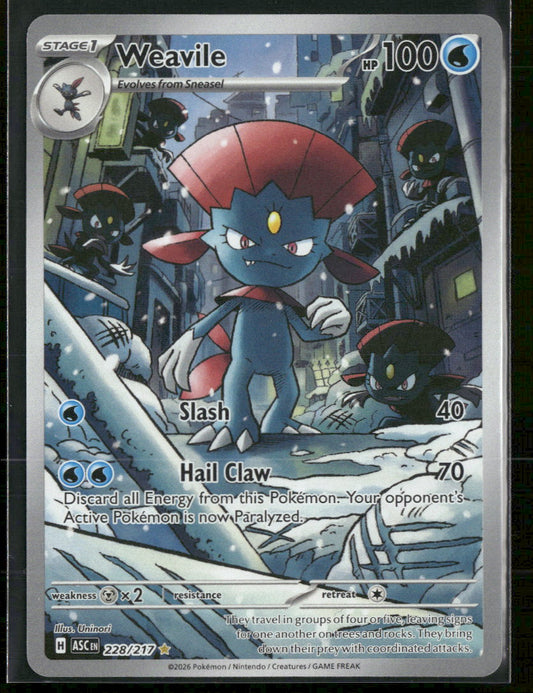 ME: Ascended Heroes Weavile #228/217