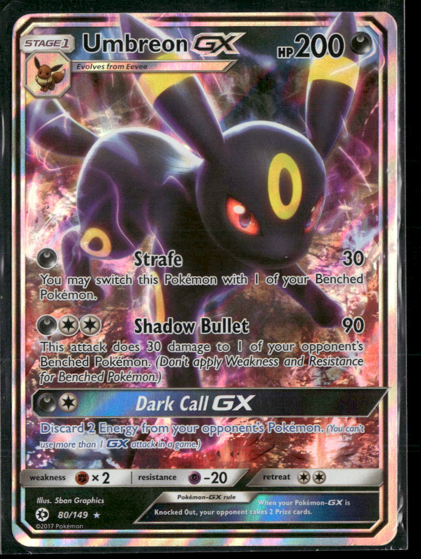 SM Base Set Umbreon GX #80/149