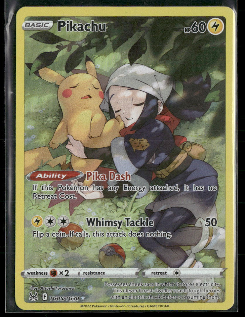 SWSH11: Lost Origin Trainer Gallery Pikachu #TG05/TG30