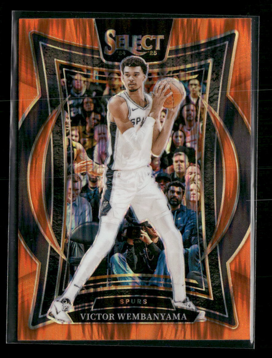 2024-25 Panini Select Orange Flash Prizm Victor Wembanyama #9