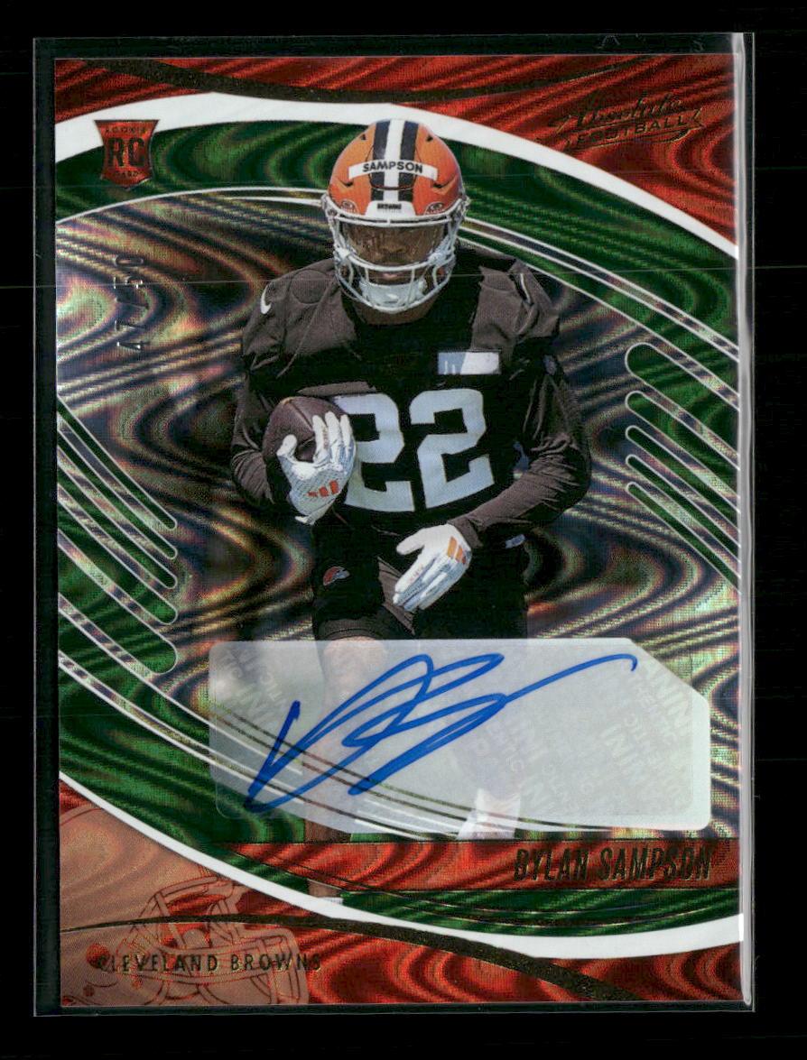 2025 Panini Absolute Signature Rookies Green Waves Dylan Sampson RC #/50 AU #121