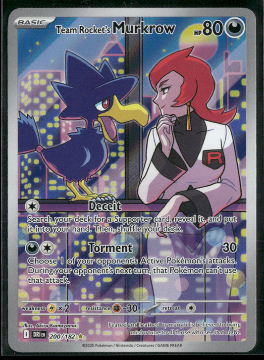 SV10: Destined Rivals Team Rocket's Murkrow #200/182
