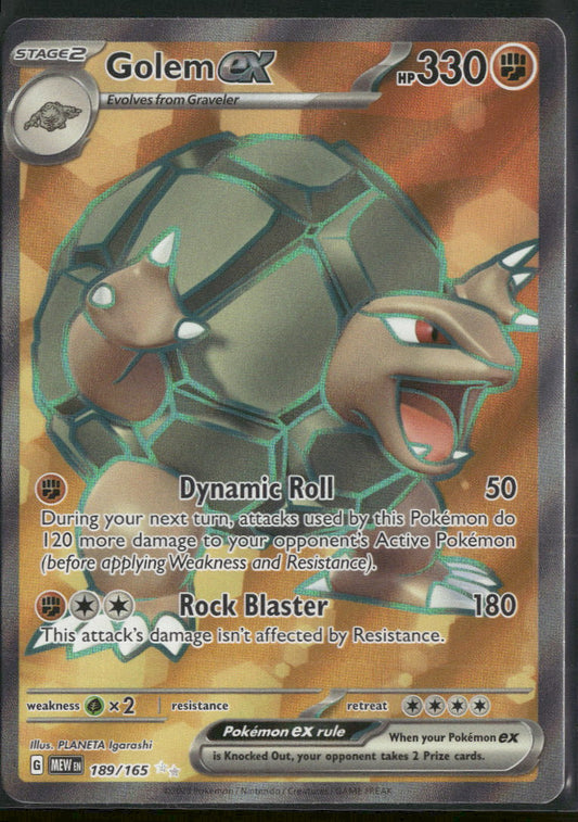 SV: Scarlet & Violet 151 Golem ex #189/165