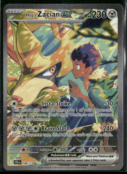 SV09: Journey Together Hop's Zacian ex #186/159