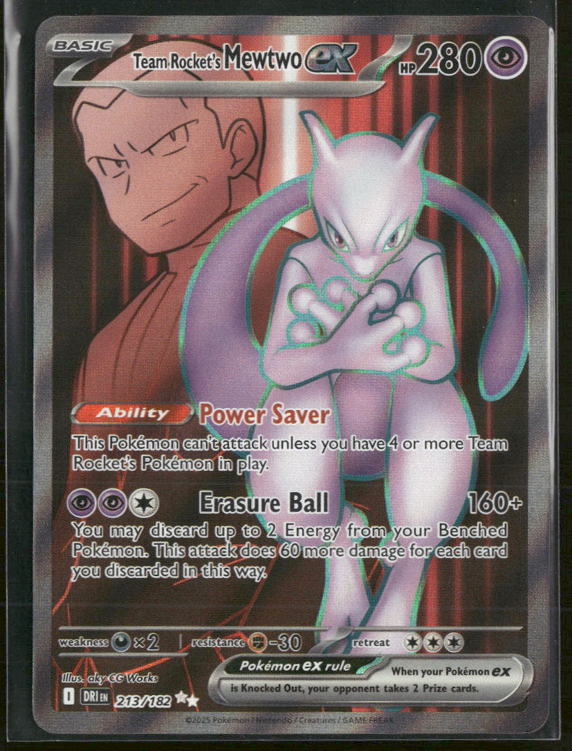 SV10: Destined Rivals Team Rocket's Mewtwo ex #213/182