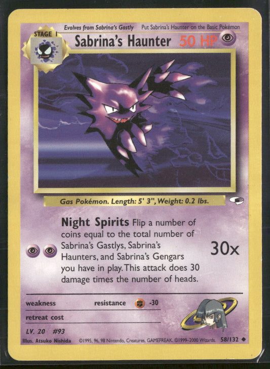Gym Heroes Sabrina's Haunter #058/132