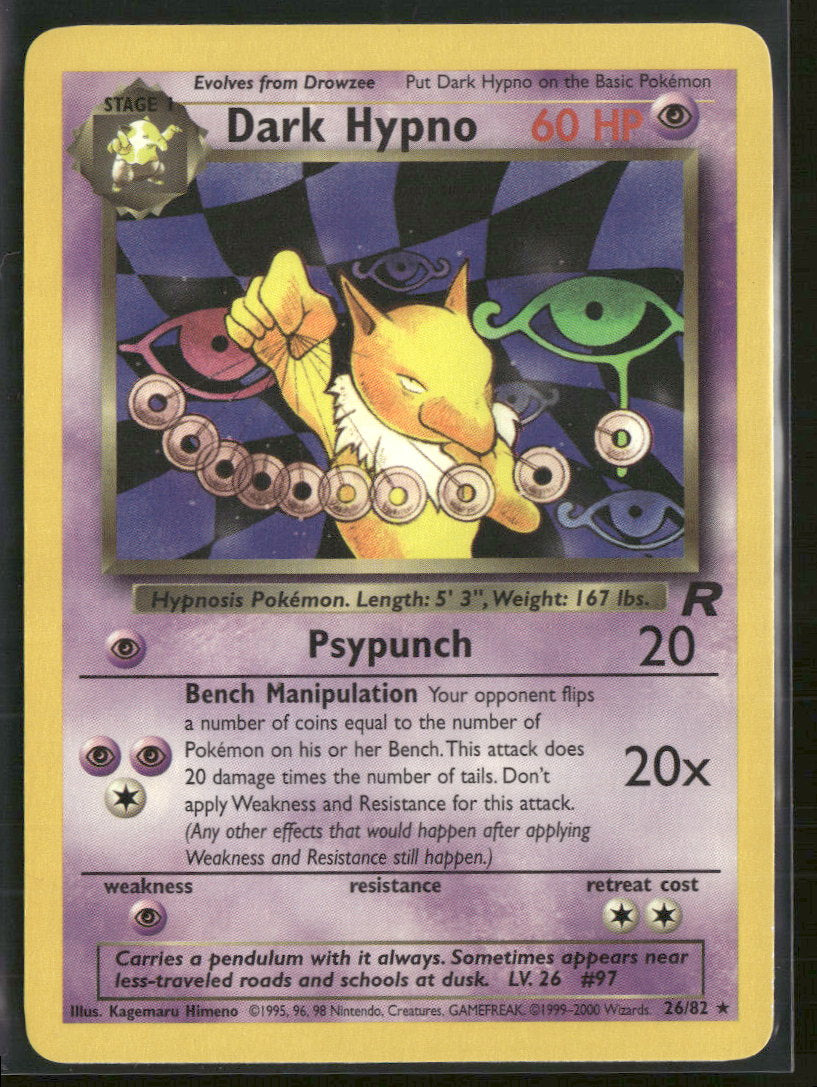 Team Rocket Dark Hypno (26) #26/82
