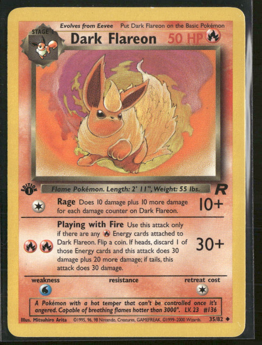 Team Rocket Dark Flareon #35/82