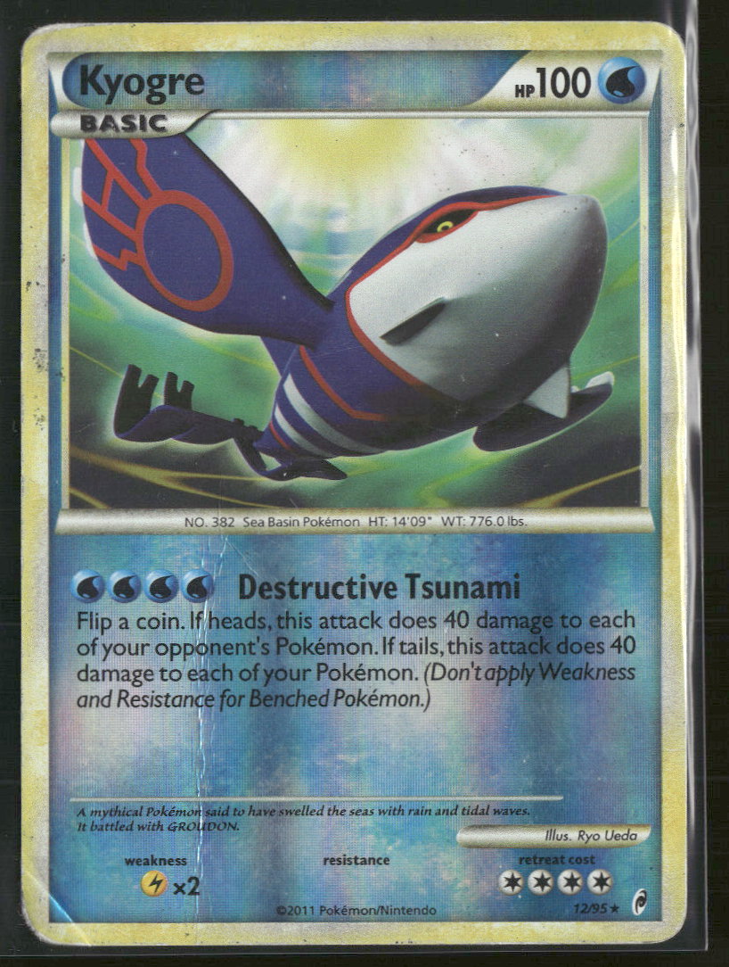 Call of Legends Kyogre #12/95 Damaged